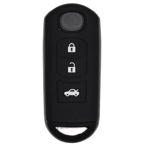 Auto Schlüssel Hülle SCHWARZ für Mazda 2 3 6 CX-3 CX-5 MX-5 Cover KEYLESS
