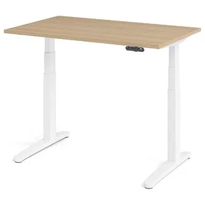 HAMMERBACHER XBHM12 elektrisch höhenverstellbarer Schreibtisch - Kinderschreibtische mit elektrisch höhenverstellbarer Funktion für ergonomisches Arbeiten, ideal für wechselnde Sitz- und Stehpositionen.