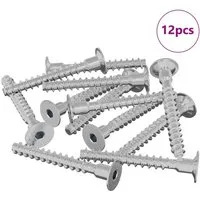vidaXL Schraube 12 Stk Zink-Beschichtet 5 x 40 mm Eisen 864999