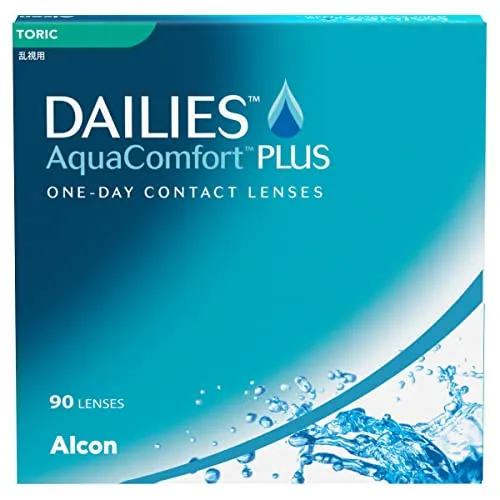 Dailies AquaComfort Plus Toric Tageslinsen weich | 90 Stück | BC 8.8 mm | DIA 14.4 mm | CYL -00.75 | ACHSE 180 | -07.50 Dioptrien