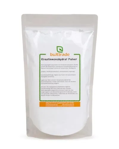 g Kreatinmonohydrat | Kreatin | Creatin | Creatine | Monohydrate | Pur | Pure | 100% rein | 1kg 2 x 500