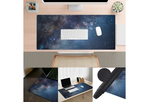 PAPER DESK Schreibtischunterlage XXL Mauspad Tischunterlage 90x40cm Desk Pad für Tastatur & Maus, (rutschfest & wasserabweisend, ultrasanfte Oberfläche – stilvolle Schreibtischmatte für Büro & Homeoffice)