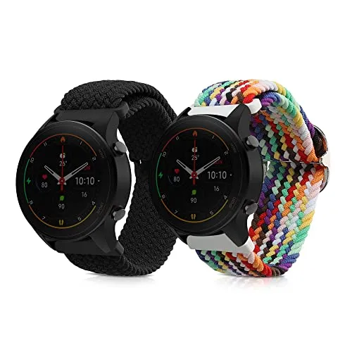 kwmobile 2X Sportarmband kompatibel mit Xiaomi Watch S4/S4 Sport/S3/S2/Watch S1 Active/Redmi Watch 5 Active Armband