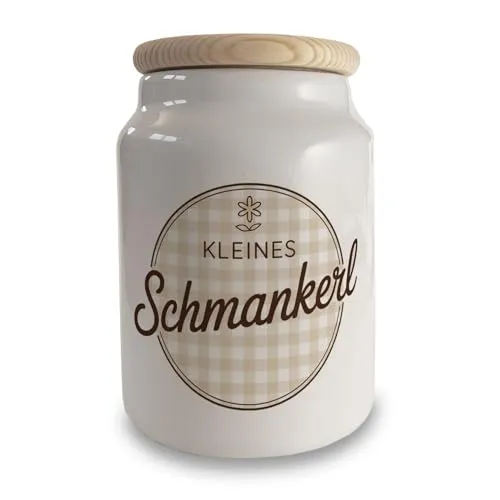 speecheese Kleines Schmankerl Keksdose im Retro-Stil Lustige Vorratsdose für Vintage-Fans
