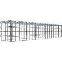 Gabiona Gabione-Anbaukorb Typ 3 20 x 100 x 20 cm - Gabionen-Anbaukorb mit 4 mm starkem, verzinktem Drahtgitter für hohen Korrosionsschutz. Ideal für vertikales Wachstum Ihrer Gabione, komplett mit Montagematerialien.