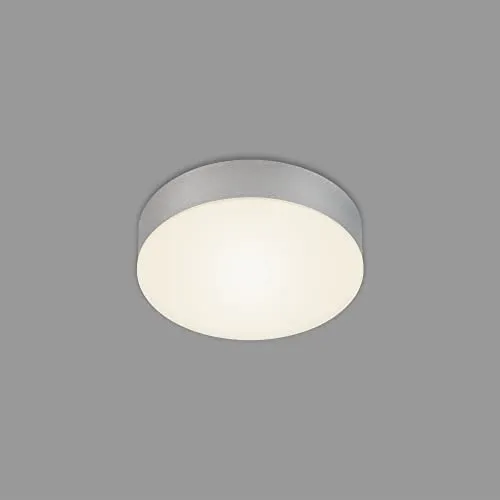 BRILONER - LED Deckenlampe rahmenlos, warmweiße Lichtfarbe, 11 Watt, 1000 Lumen, LED Lampe, Deckenleuchte, Wohnzimmerlampe, Schlafzimmerlampe, Küchenlampe, 15,7x3,6 cm, Silberfarbig