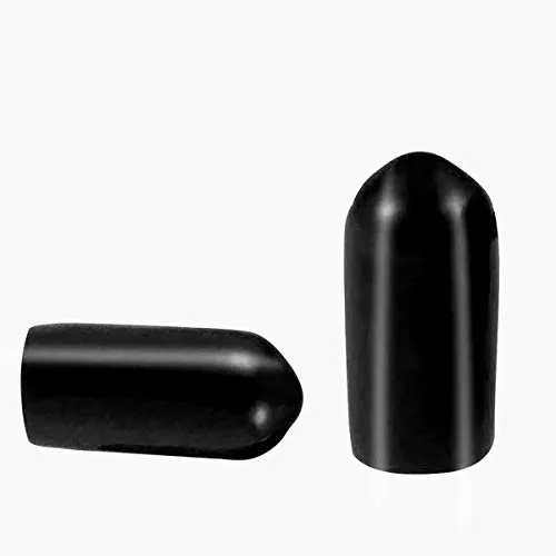 Stück Schraubgewinde-Schutzkappen, Innendurchmesser 6 mm, PVC-Gummi, Rundrohr, Bolzenkappe, Kunststoff-Endkappe, schwarze Gewindeschützer 50