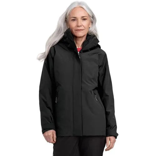 SCHÖFFEL Hiking 3in1 Jacket Style Tamina WMS, Damenjacke Gr. 46, schwarz - Funktionsjacke mit 3-in-1 System, atmungsaktiv und wasserdicht (10.000 mm), ideal für Wandern und Outdoor-Aktivitäten.