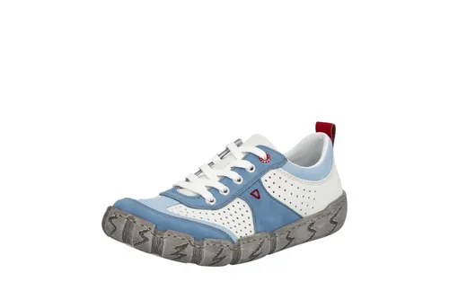 Rieker Damen Sneaker Leder Schnürschuh L0307 im Retro Look, Größe: 37 EU, Farbe: Weiß - Bequemer Rieker Sneaker für Damen im charmanten Retro Look. Leichte RIRICON-Sohle für optimalen Komfort und rutschfesten Halt. Ideal für den Alltag und für normal breite Füße geeignet.