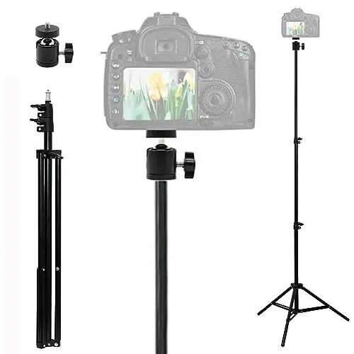 TronicXL 210cm Stativ + 360° Kugelkopf I Tripod für Kamera Licht Actioncam Webcam Ständer Halterung Tripod 1/4