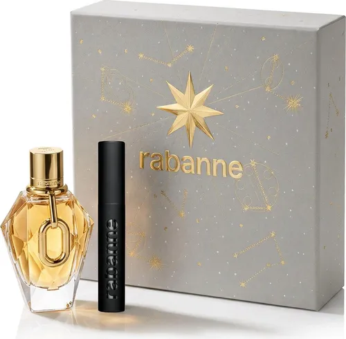 Rabanne Million Gold For Her EDP Geschenkset - Eau de Parfum 90 ml und volumengebende Mascara 8 ml in einem eleganten Set – ideal für besondere Anlässe und einen unvergesslichen Auftritt.