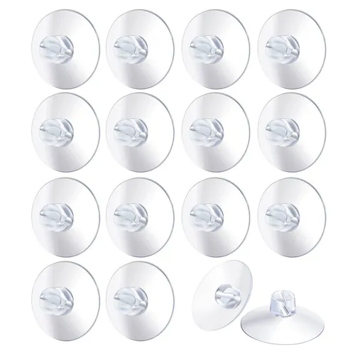 Weihnachtswunder® Klebehaken 20x Saugnäpfe für Lichterketten - Gardinenhaken für Lichterketten, mit extra starken Saugnäpfen für eine sichere und elegante Befestigung an glatten Oberflächen, ideal für festliche Dekoration ohne Beschädigungen.