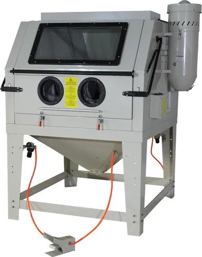 Sandstrahlkabine 1200l mit Fußpedal und Absaugung - Professionelle Sandstrahlkabine für effizientes Sandstrahlen, inkl. Fußpedal und Absaugung für sauberes Arbeiten. Ideal für Werkstätten und Hobbyisten.