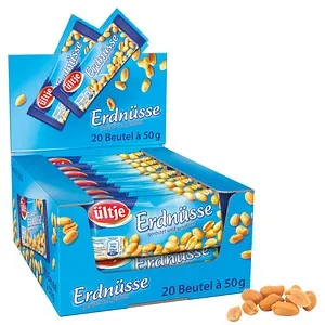 Ültje Erdnüsse gesalzen 50g - Nüsse & Nussmischungen, perfekt für den Snack zwischendurch mit intensivem Geschmack und knuspriger Textur.
