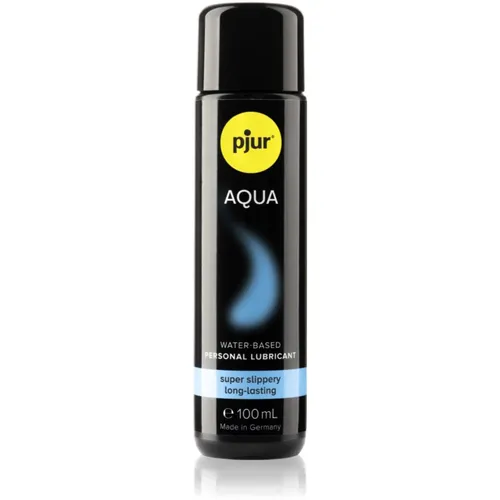 Pjur Aqua Gleitgel 100 ml - Gleitmittel für angenehme Liebesspiele, auf Wasserbasis, sanft zur empfindlichen Haut und dermatologisch getestet. Ideal für Komfort und maximale intime Erfahrung.