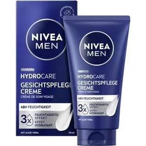 Nivea Feuchtigkeitscreme Men HydroCare Gesichtspflege, für Gesicht, mit Aloe Vera, normale und trockene Haut, 75 ml