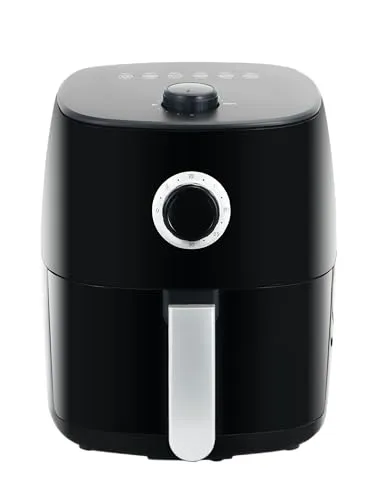 Home Trends® Mini-Heißluftfritteuse 1400 Watt - Heißluftfritteuse für gesundes Frittieren ohne Öl, 5-in-1 Multikocher mit einfacher Bedienung, ideal für 2-4 Personen, spülmaschinenfeste Teile für schnelle Reinigung.