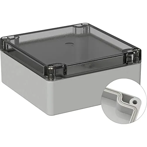 TRU COMPONENTS TC-9065464 Outdoor-Gehäuse 122 x 120 x 55 Polycarbonat Lichtgrau (RAL 7035) 1 St.