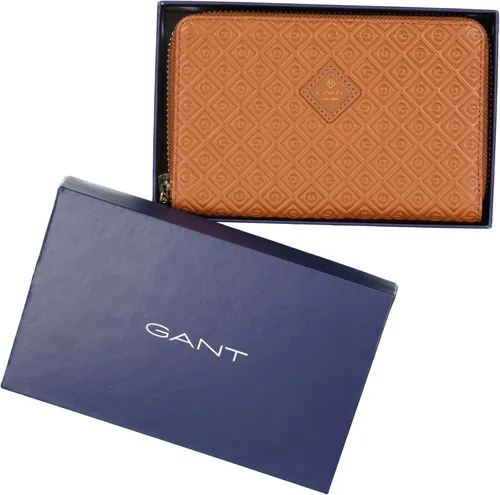 NEU!! GANT Damen Leder Geldbörse D1. ICON G LEATHER WALLET braun LxHxB 18x11x2cm