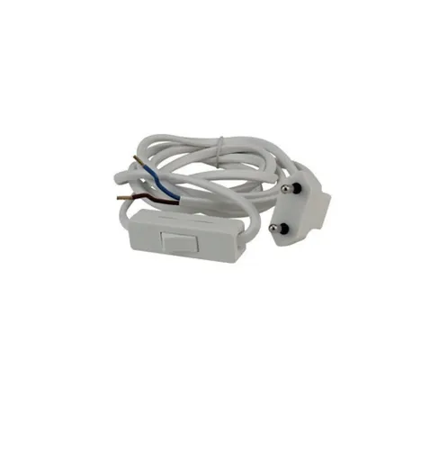 Unitec Eurostecker Zuleitung mit Schnurschalter 2m weiß