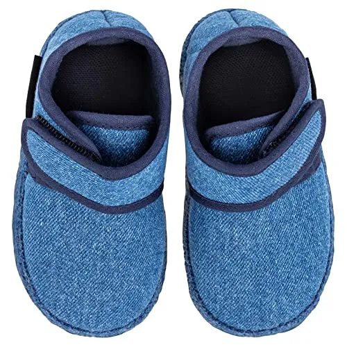 Nanga Unisex Baby Luna Hausschuh, himmelblau, 21 EU - Hausschuhe für Jungen, rutschfeste Naturkautschuksohle und waschbar bei 30°, für optimalen Tragekomfort und Sicherheit beim Laufen.