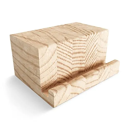 KAIU Premium Vinyl Schallplatten Regal - Now Playing Vinyl-Schallplattenständer – Minimalistisch-es und Elegantes Ständer-Design - Kompatibel mit Allen CDs und LPs (Natur)