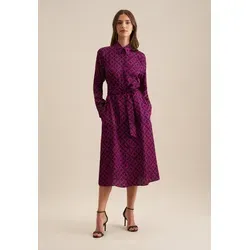 seidensticker Sommerkleid Schwarze Rose 1/1 Kragen Druck rosa L (40)