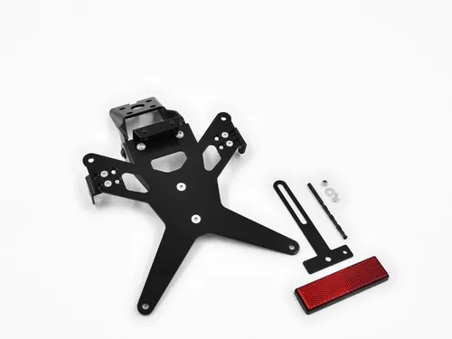 ZIEGER Kennzeichenhalter X-Line für Kawasaki ZX-10R und ZX-6R - Hochwertiger Kennzeichenhalter für Kawasaki ZX-10R (2008-2010) und ZX-6R (2009-2012) mit verstellbarem Neigungswinkel und ABE-frei. Ideal für sportliche Optik und lange Lebensdauer.