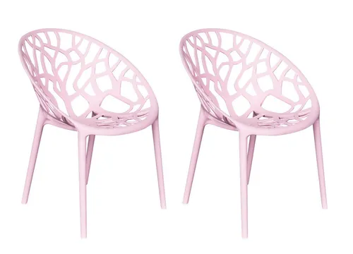 LC Garden Vomo Stapelstuhl 2er Set in pink von LC Garden
