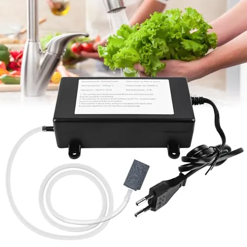 1000Mg Ozongenerator – Effizienter Luft- und Wasserreiniger in schwarz von Behogan