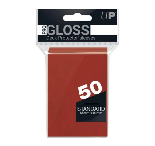 UltraPRO Sammelkarte 50 Standard Sleeves - Gloss - Red