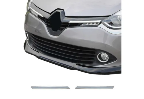 Zierleisten Rahmen Frontgrill für Renault Clio IV 12-16 - Lufthutzen & Lüftungsschlitze, stilvolle Chrom-Optik für ein individuelles Fahrzeugdesign, einfache Montage und passgenau.