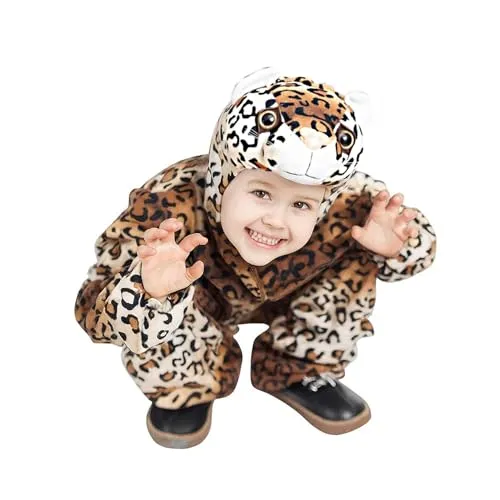 Ikumaal Leoparden-Kostüm für Kinder (Gr. 104-110)