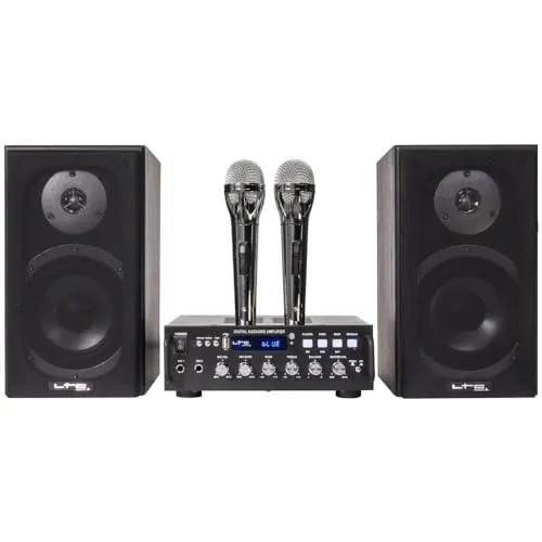 LTC KARAOKE-STAR4-MKII Karaoke Set 2x75W MIT USB SD Bluetooth Surround Sound TV Stereo Event Musik BESCHALLUNGSANLAGE Lautsprecher