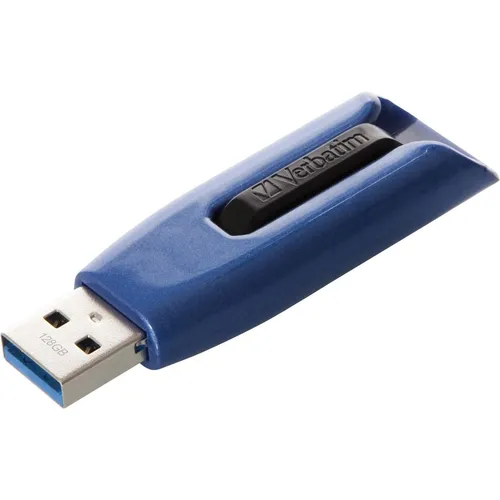Store n Go V3 MAX - 128GB USB-Stick, superschneller USB 3.0 Anschluss für blitzschnelle Datenübertragungen in Blau-Schwarz