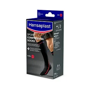 Hansaplast Kompressionsstrümpfe SPORT COMPRESSION schwarz Größe L/XL