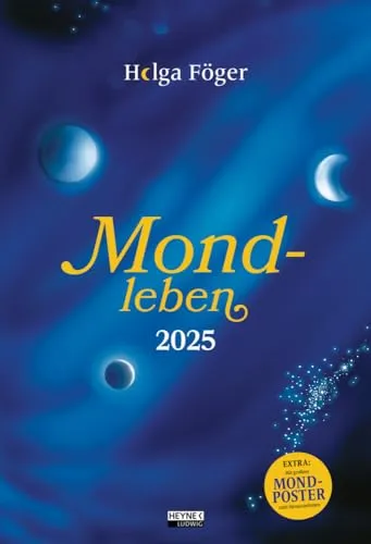 Mondleben 2025: Der große Wandkalender – Mit farbigem Mond-Jahresplaner als Poster zum Herausnehmen – 33,0 x 48,5 cm