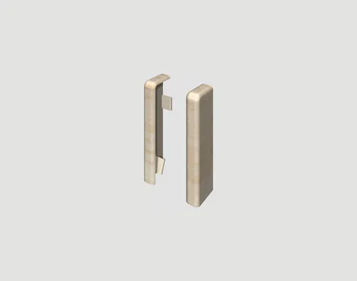 EGGER Sockelleisten-Endstücke Eiche creme, L: 2.2 cm, H: 5.9 cm, 2-St., neues kubisches Profil, 2 Stück