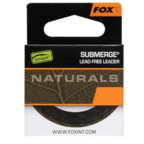 Fox Naturals Submerge Leader 30lb 13.6kg - 10m Vorfachschnur, Vorfach zum Angeln auf Karpfen