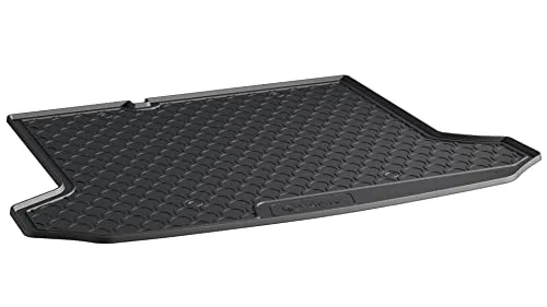 AROBA GL1126 Design Kofferraumwanne kompatibel mit Audi Q4 e-tron ab BJ. 6.2021> für tiefen Ladeboden Kofferraummatte passgenau erhöhter Rand schwarz