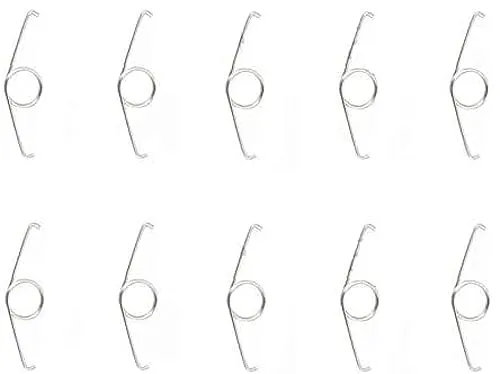 GGZone 10 Stück L2 R2 Tasten Triggerfedern Ersatz für PS4 Pro Slim JDS-030 und JDS-040 Controller, Metall, Schwarz