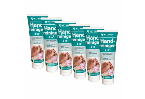 St. HOTREGA Handreiniger 2in1 - 250 ml Tube - Handwaschpaste und Pflege in einem, entfernt hartnäckige Verschmutzungen wie Fett und Farbe, dermatologisch geprüft und umweltfreundlich.