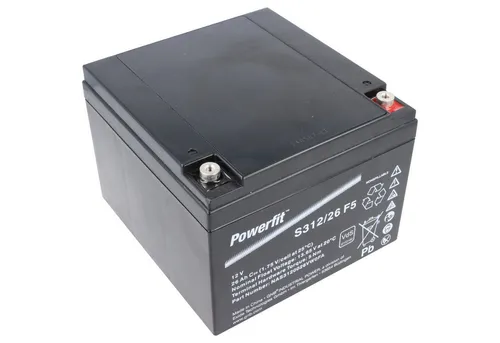 Exide Powerfit S312/26 F5 Blei Akku, 12V, 26000mAh, 312Wh von Exide