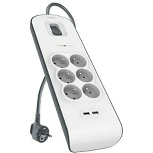 Belkin BSV604ca2m Weiss 6 AC-Ausgänge 2 m (6 x, CEE 7/5, 2 m) (BSV604CA2M)