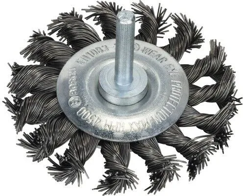 Scheibenbürste Bosch gezopfter Stahldraht 75 mm, 0,5 mm, 13 mm