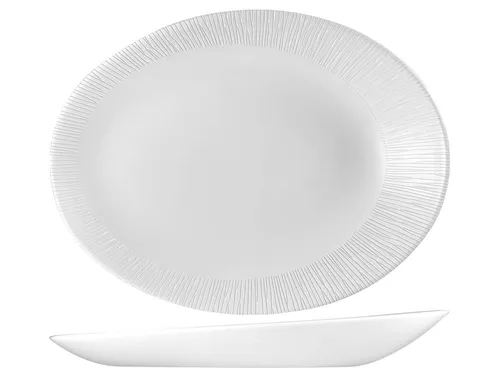 Gericht Keramisch Bambus Weiß Oval 29x22,7 von Churchill von Churchill