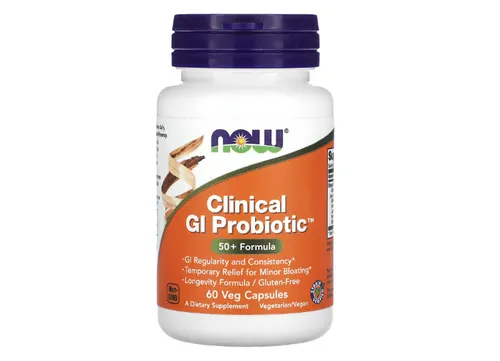 NOW Foods, Clinical GI Probiotic, Formel 50+, 60 pflanzliche Kapseln