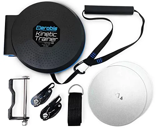 aerobis® Kinetic Trainer | Effektives Kinetic-Fitness-Set für Kraft- & Muskelaufbau - TRAINING FÜR ZUHAUSE: Der Kinetic Trainer ermöglicht effektives Fitnesstraining mit konstant hoher Spannung auf den Muskeln. Ideal für flexibles Ganzkörpertraining und einfache Montage.