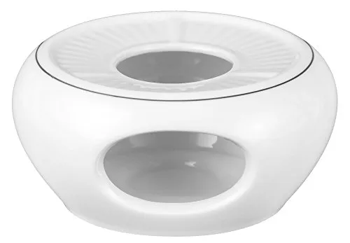 Seltmann Weiden Trio Highline Stövchen - Hochwertiges Hartporzellan-Stövchen, 6.9cm hoch und 14.3cm im Durchmesser, spülmaschinen-, mikrowellen- und backofenfest – ideal für umweltbewusste Genießer.