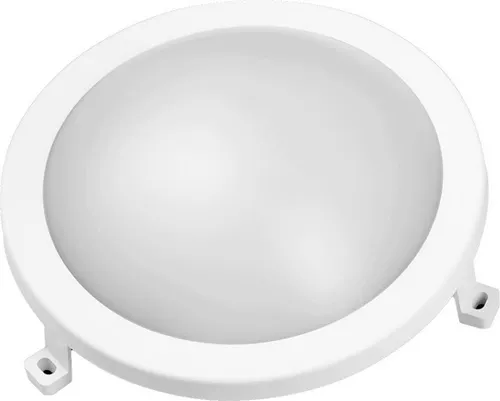TrendLine LED-Rundleuchte weiß Ø 17 x 7,5 cm neutralweiß   Außen-Wandleuchten